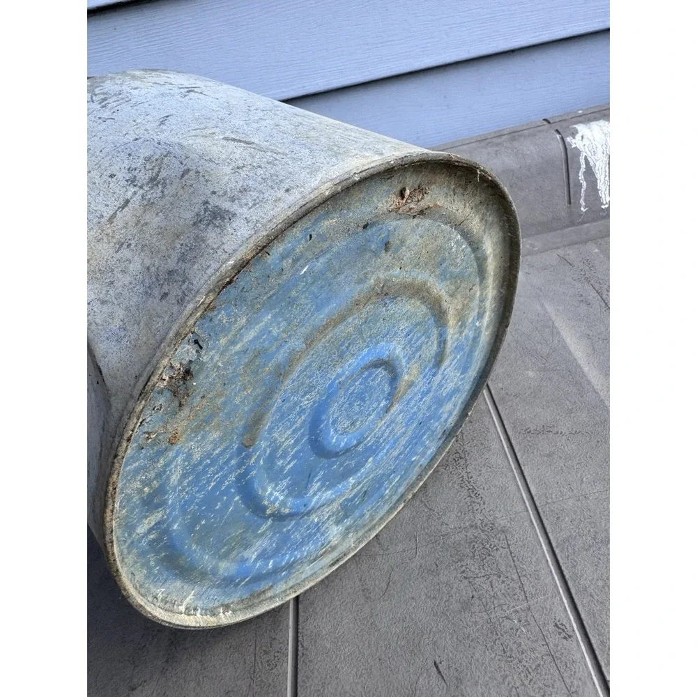 Vintage Galvanized Oil Can-2 gallon Size-Eagle Brand-1940's